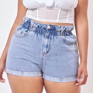 Shein paper bag Jean shorts size l